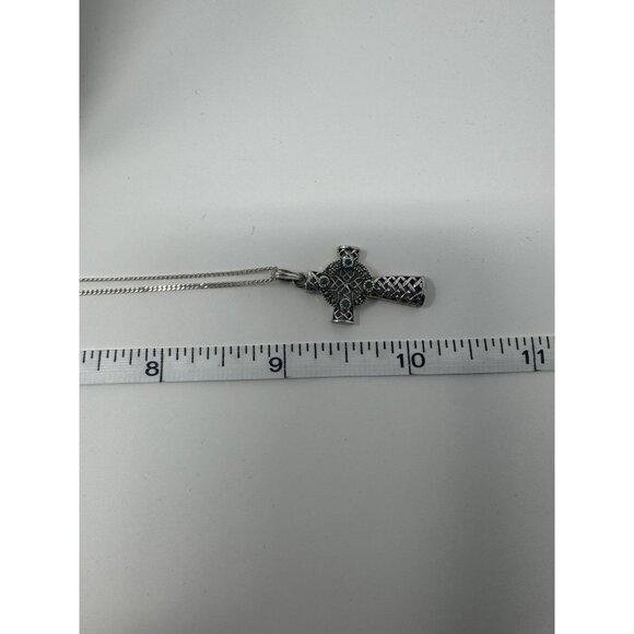 Celctic Cross And Chain 925 Made In Ireland - Picture 6 of 9